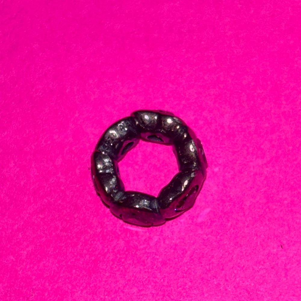 Vintage Pandora spacer Hearts and Pink